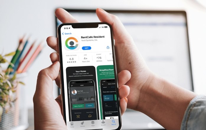 Resident app on a phone